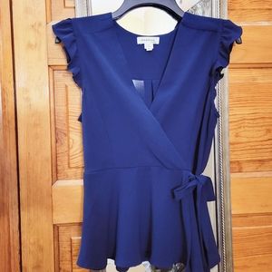 Navy Blue Monteau blouse